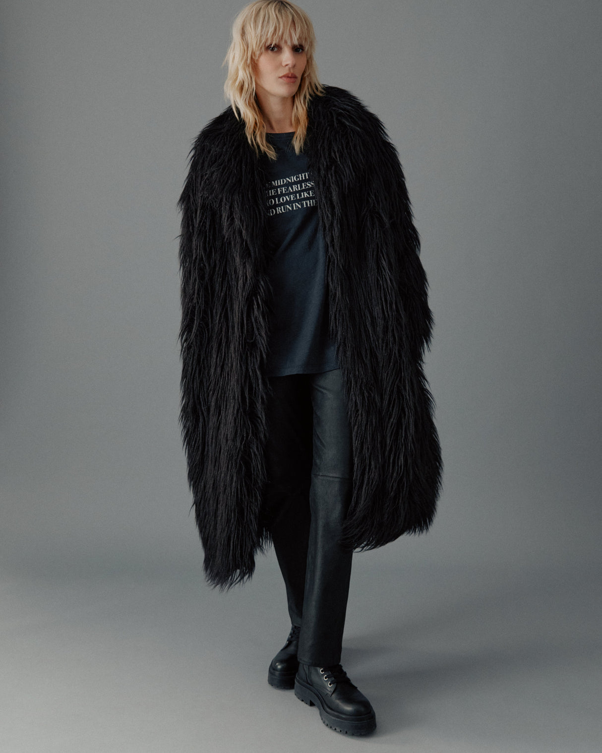 The Black Fluffy Coat