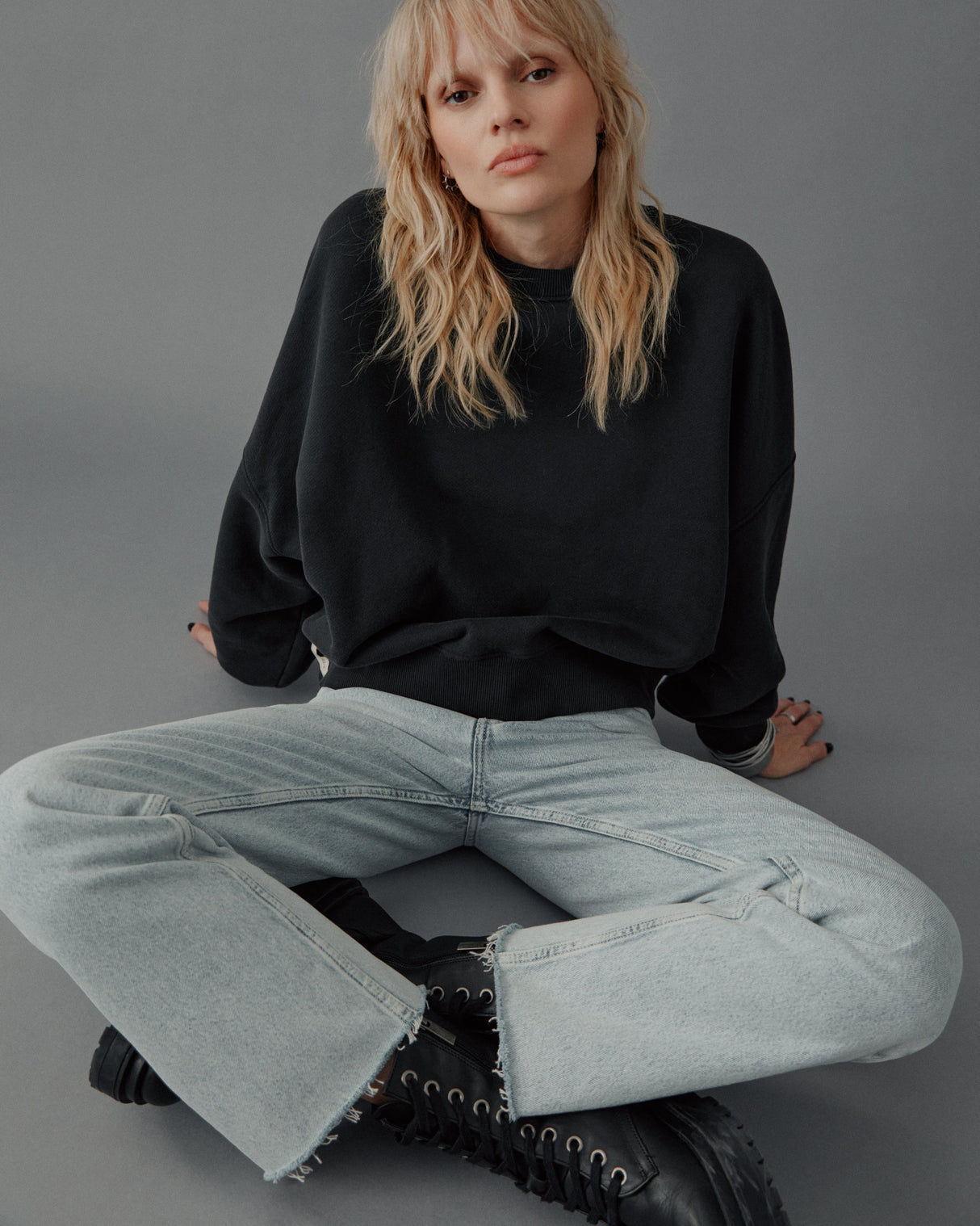 The Dark Embroidered Standard Sweater