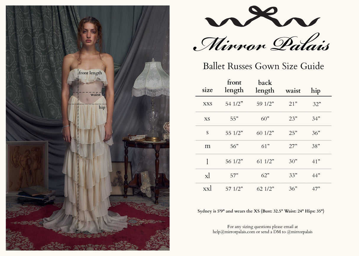 Ballet Russes Gown in Champagne