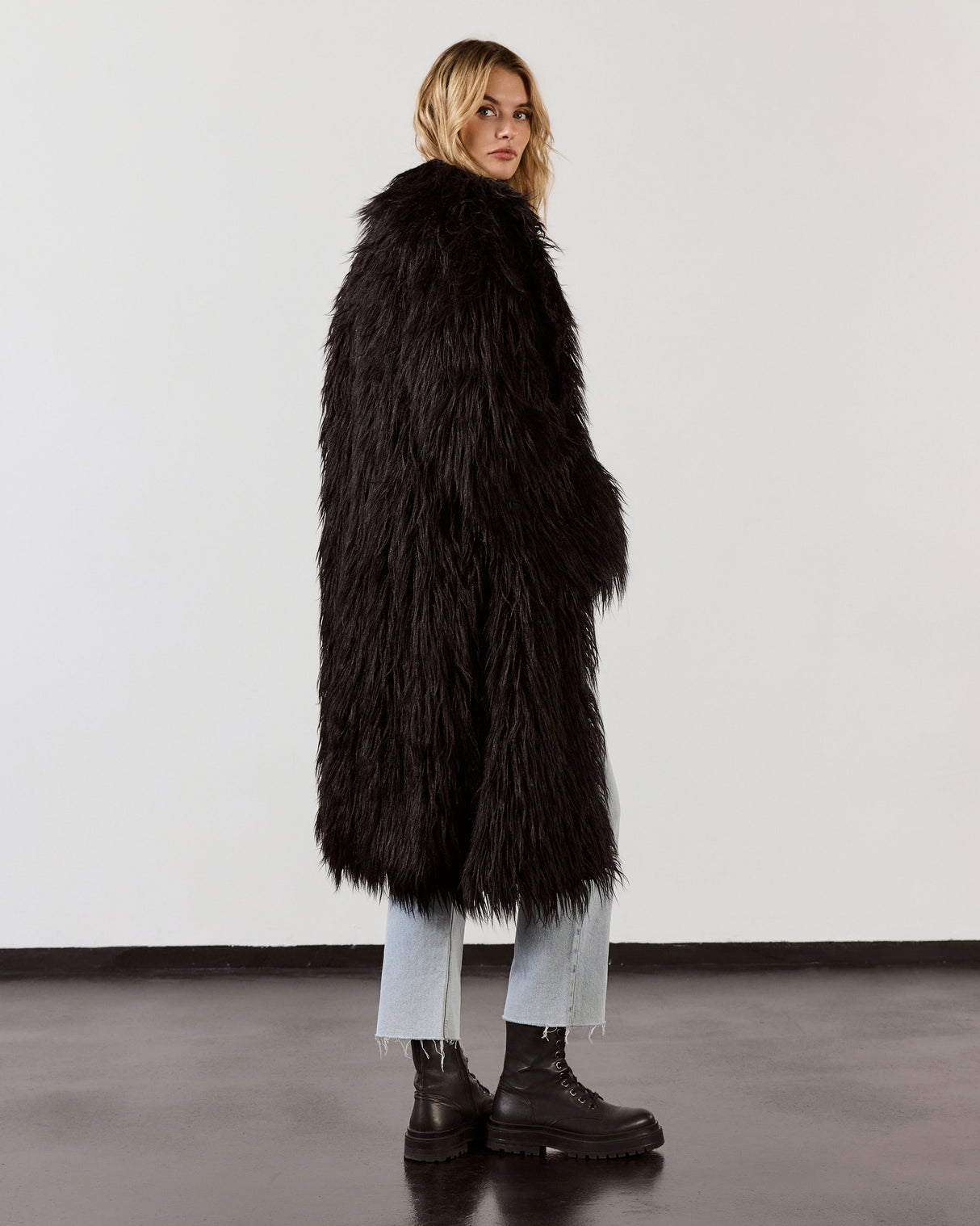 The Black Fluffy Coat