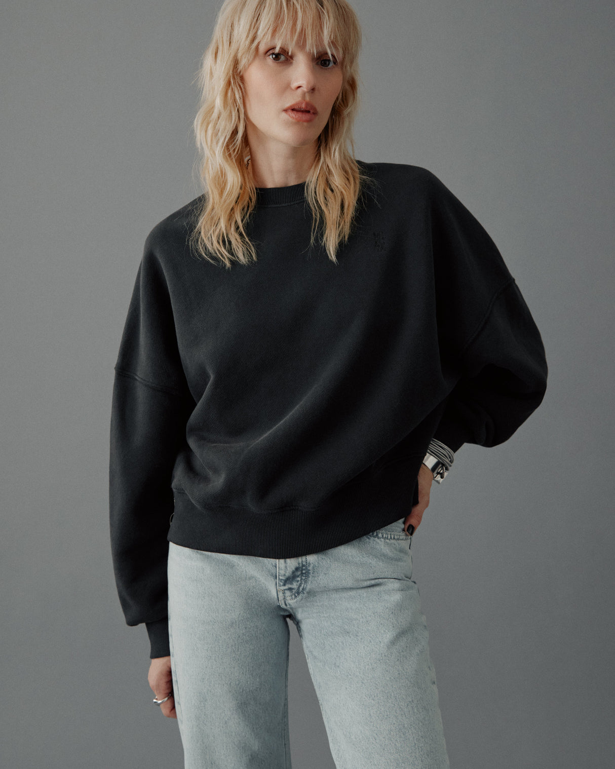 The Dark Embroidered Standard Sweater