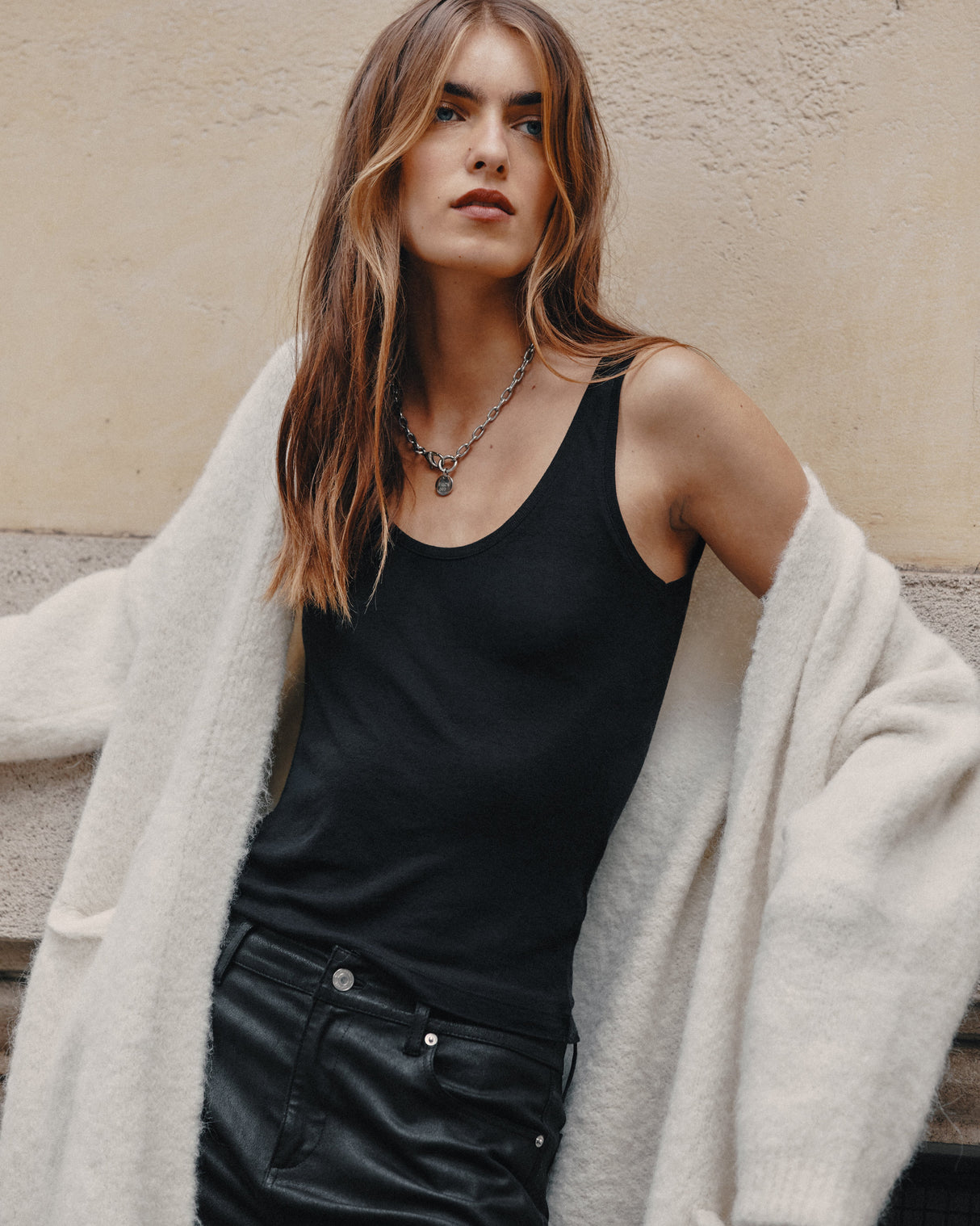 The Black Sheer Tank Top